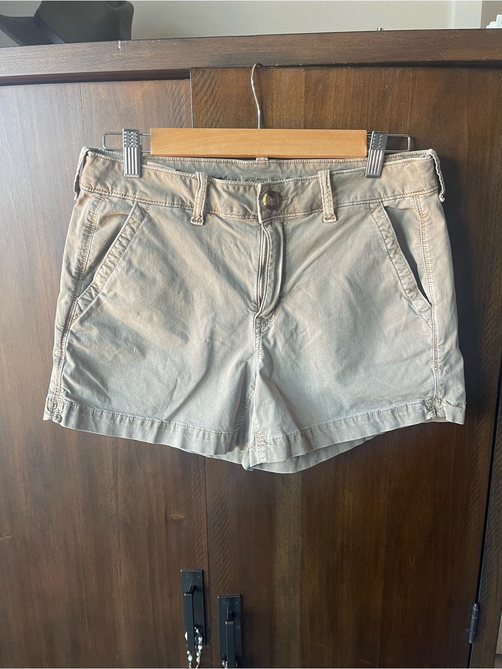 American Eagle Outfitters Khaki/Taupe Women’s Chino Shorts